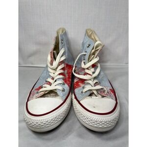 Converse Chuck Taylor All Star High Top Patchwork Bandana Sneakers Womens 9